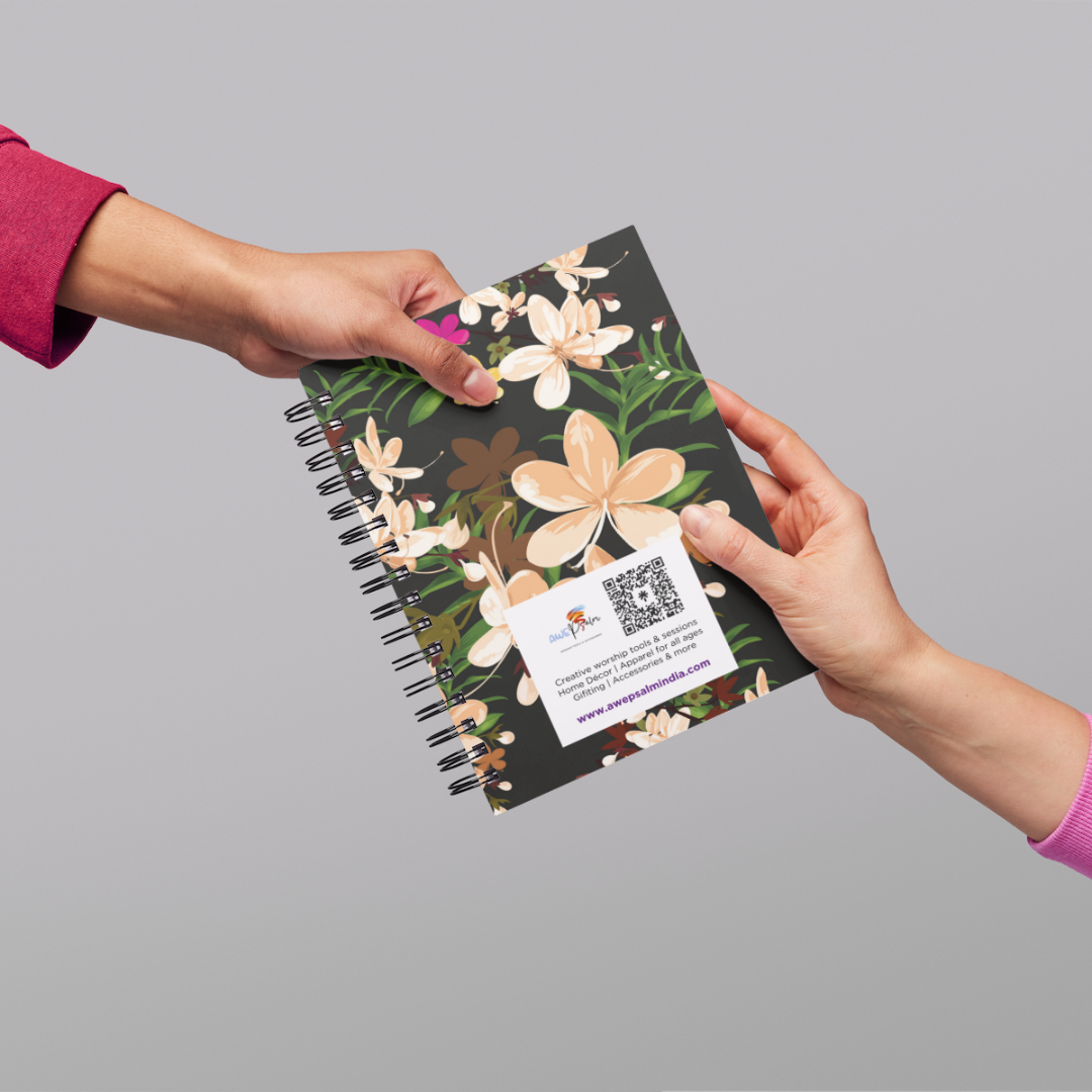 Journal - My walk with Jesus - Black & Peach