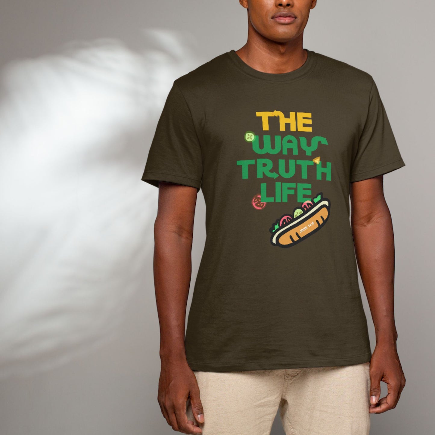 T-shirt - Men - Regular Fit - The Way Truth Life - John 14:6