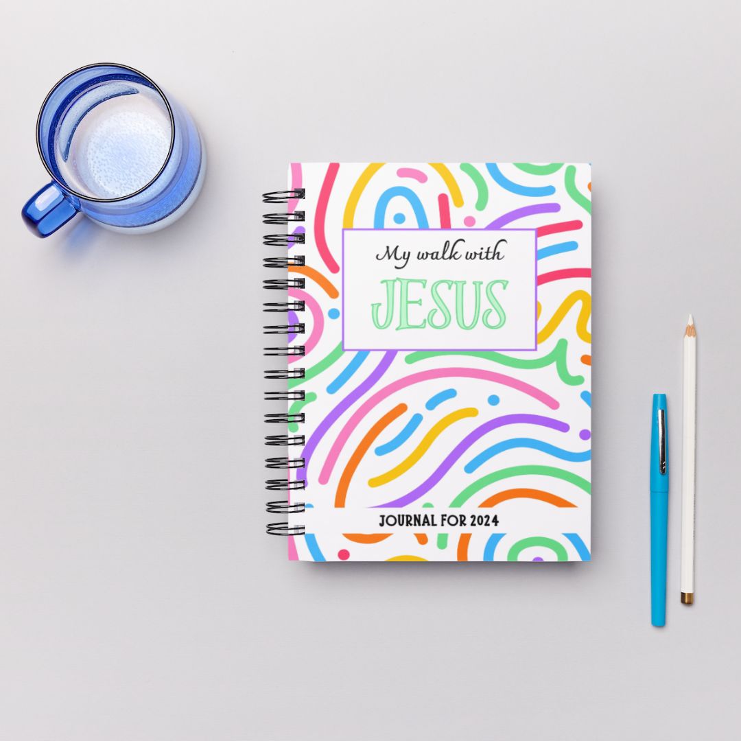 Journal - My walk with Jesus - Doodle pattern