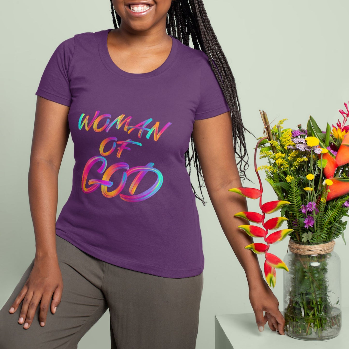 Tshirt - Women - Regular fit - Women of God