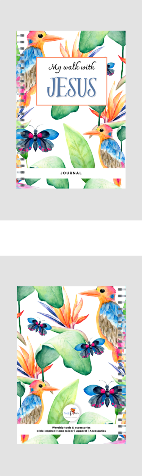 Journal - My walk with Jesus - Floral & Birds