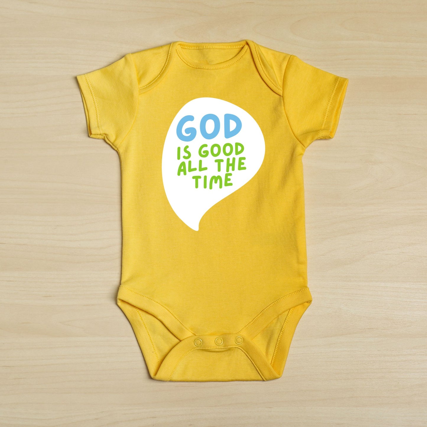 Baby Romper - God is Good - Front & back print