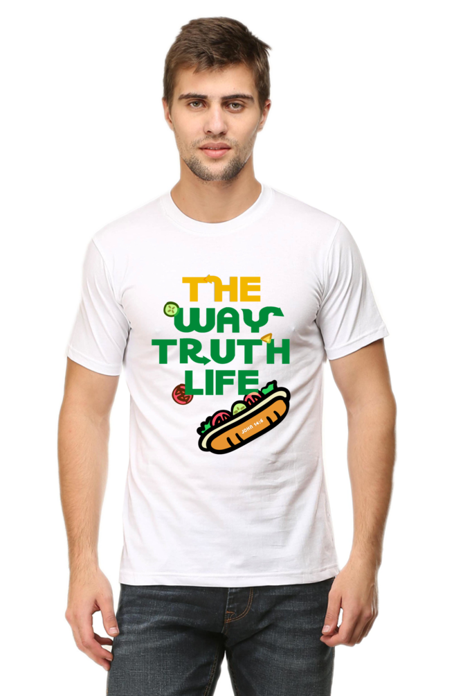 T-shirt - Men - Regular Fit - The Way Truth Life - John 14:6