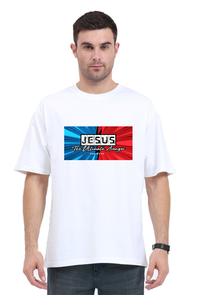 T-shirt - Men - Oversized - Jesus, The Ultimate Avenger