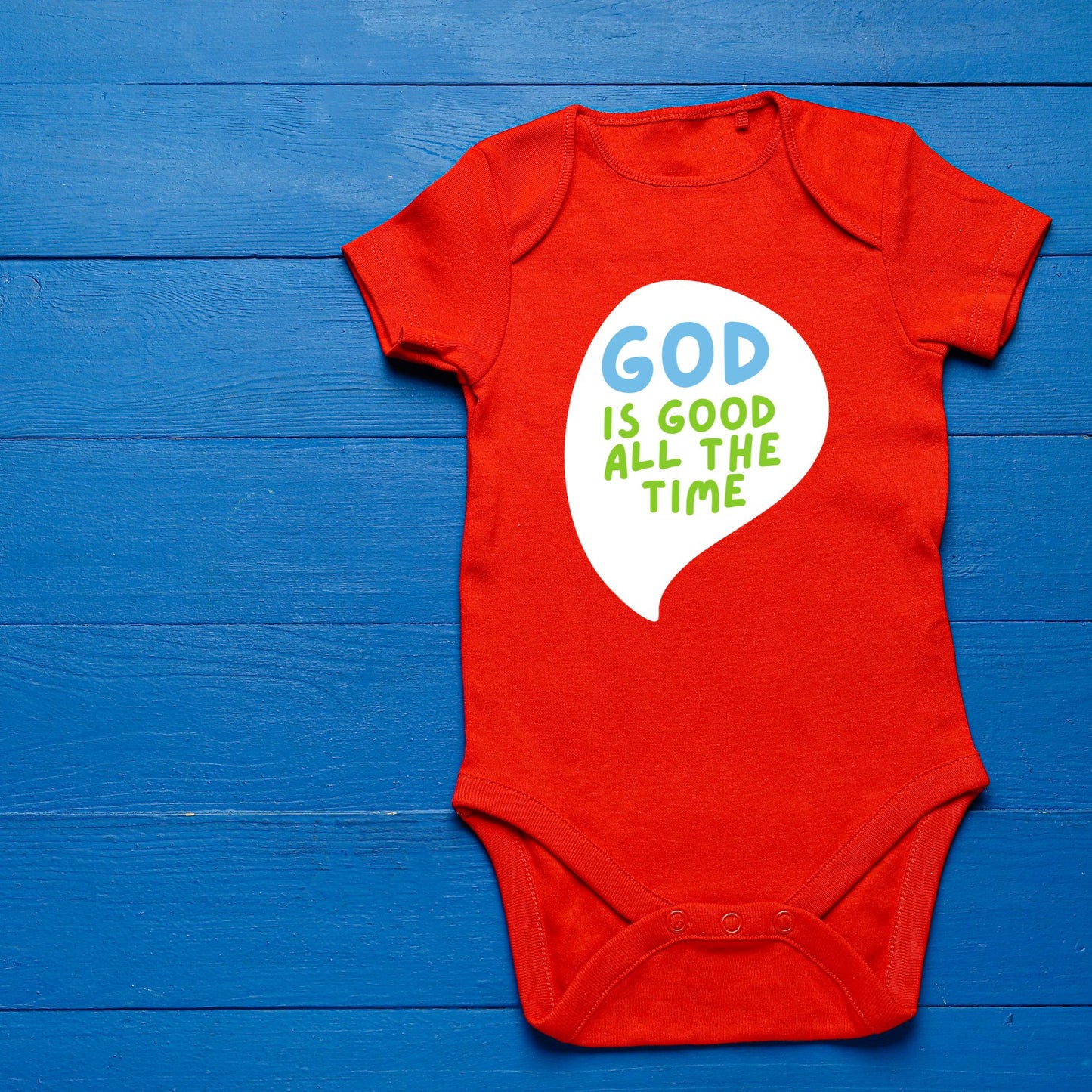 Baby Romper - God is Good - Front & back print