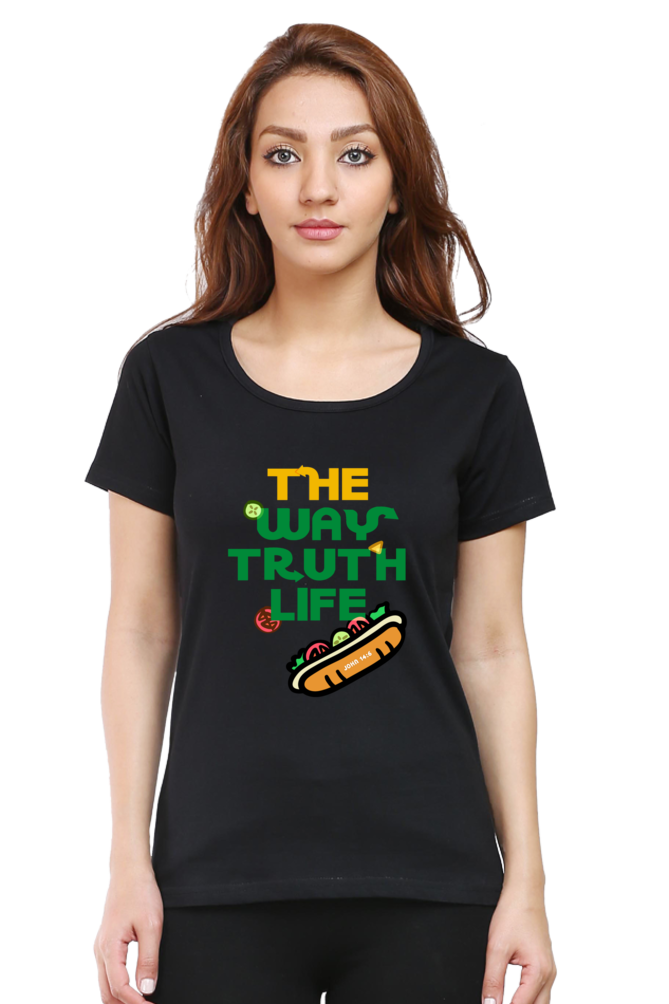 T-shirt - Women - Regular Fit - The Way Truth Life - John 14:6