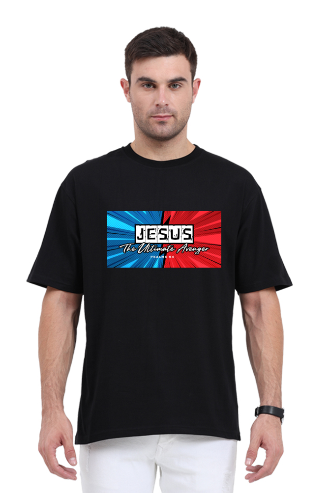 T-shirt - Men - Oversized - Jesus, The Ultimate Avenger