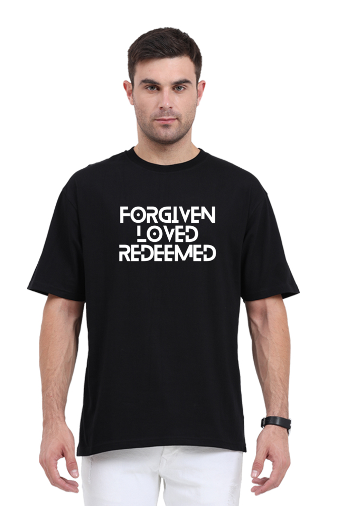 T-shirt - Unisex - Oversized - Forgiven.Loved.Redeemed