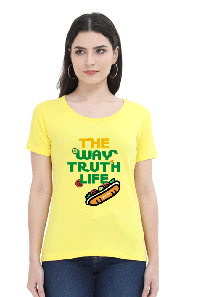T-shirt - Women - Regular Fit - The Way Truth Life - John 14:6