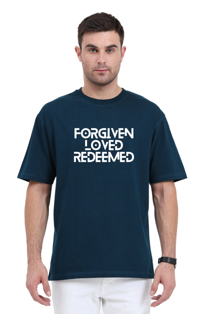 T-shirt - Unisex - Oversized - Forgiven.Loved.Redeemed