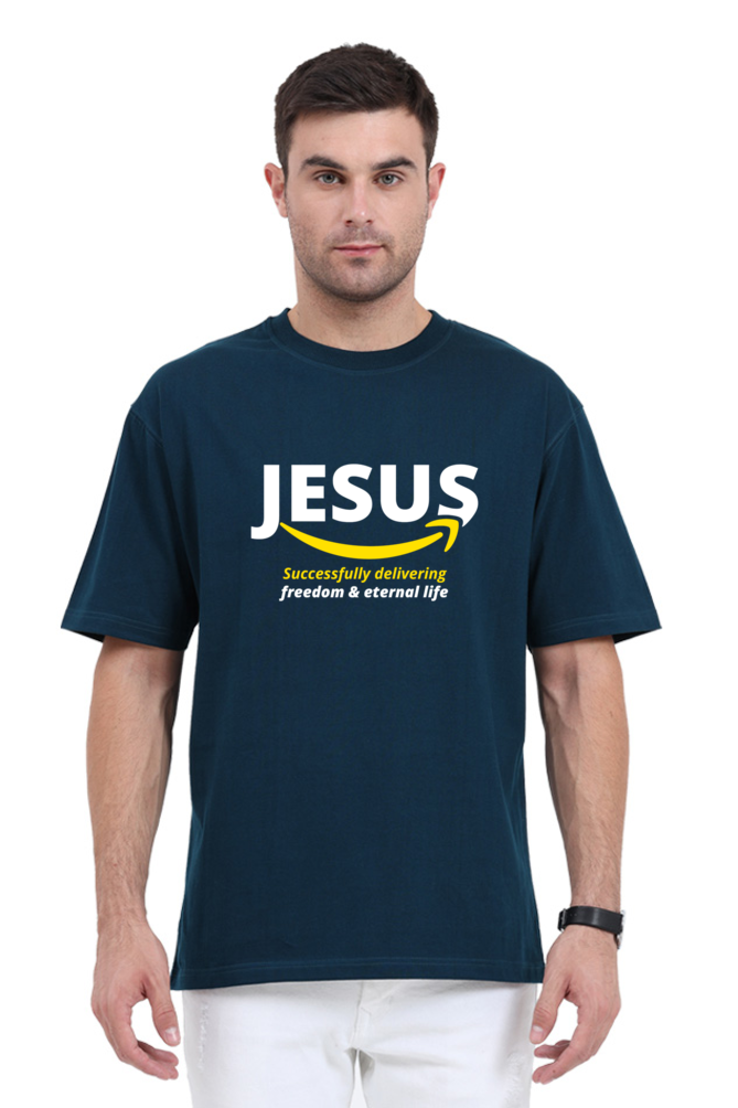 T-shirt - Unisex - Oversized - Jesus delivering life