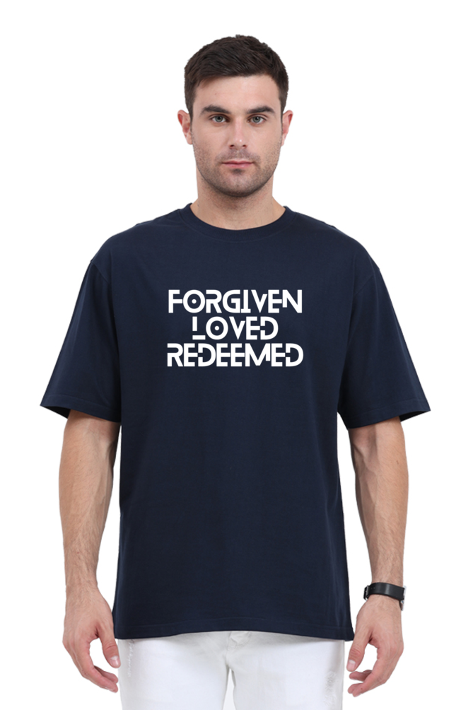 T-shirt - Unisex - Oversized - Forgiven.Loved.Redeemed