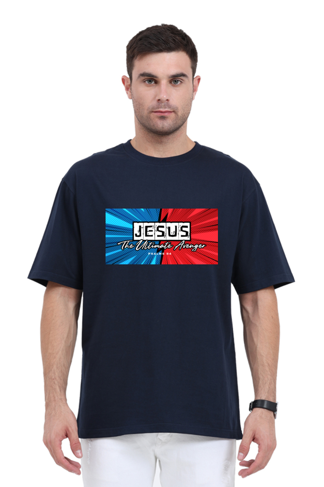 T-shirt - Men - Oversized - Jesus, The Ultimate Avenger