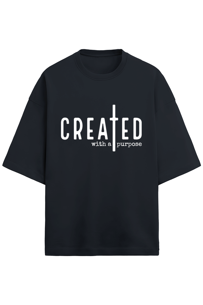 Created with a Purpose Tee - Terry - Puff White