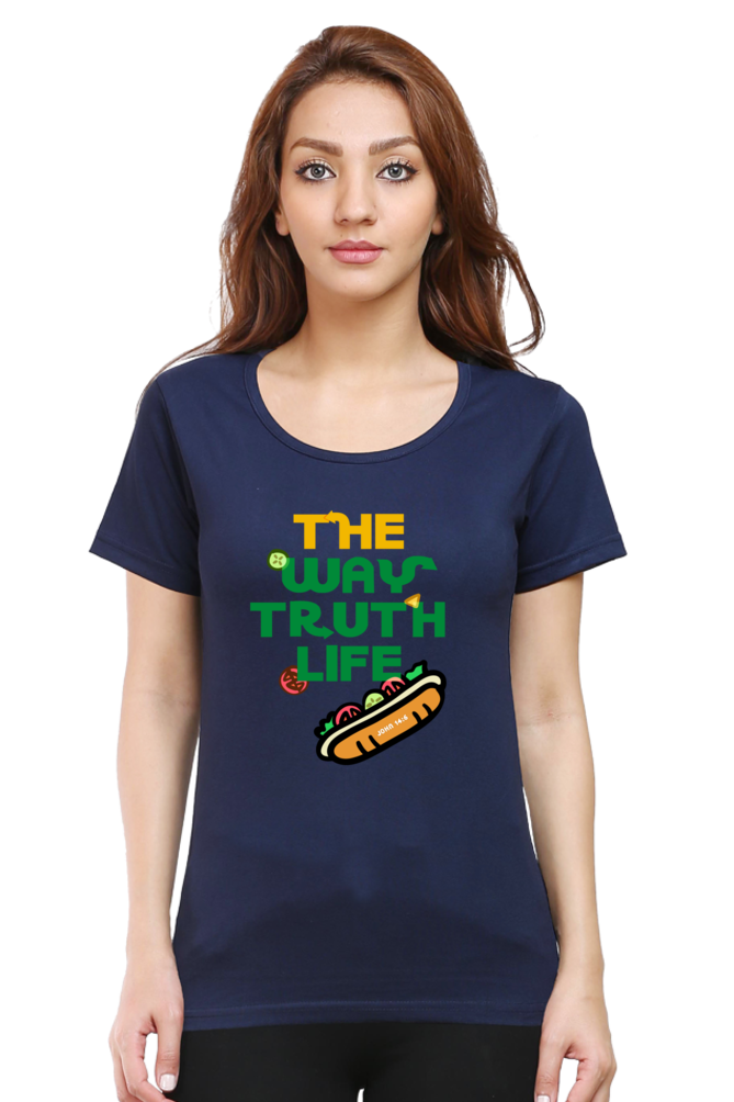 T-shirt - Women - Regular Fit - The Way Truth Life - John 14:6
