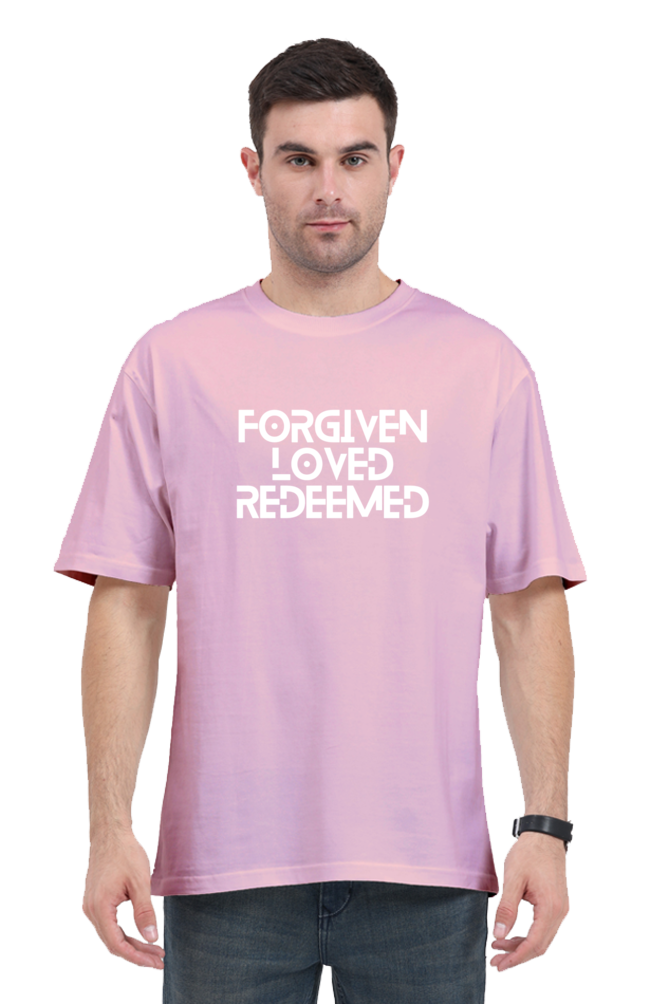 T-shirt - Unisex - Oversized - Forgiven.Loved.Redeemed