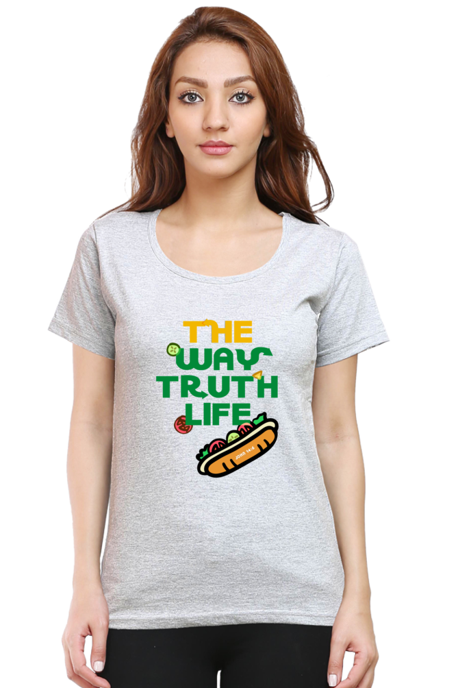 T-shirt - Women - Regular Fit - The Way Truth Life - John 14:6