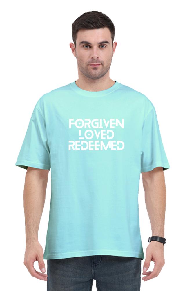 T-shirt - Unisex - Oversized - Forgiven.Loved.Redeemed
