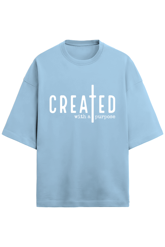 Created with a Purpose Tee - Terry - Puff White