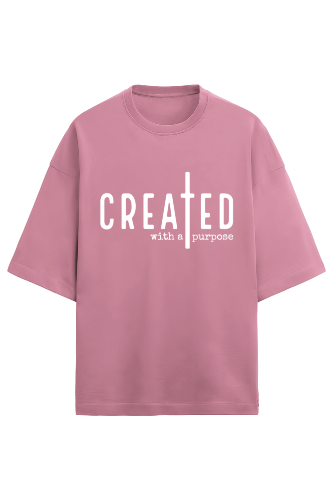 Created with a Purpose Tee - Terry - Puff White