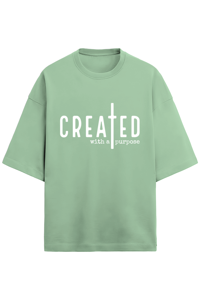 Created with a Purpose Tee - Terry - Puff White