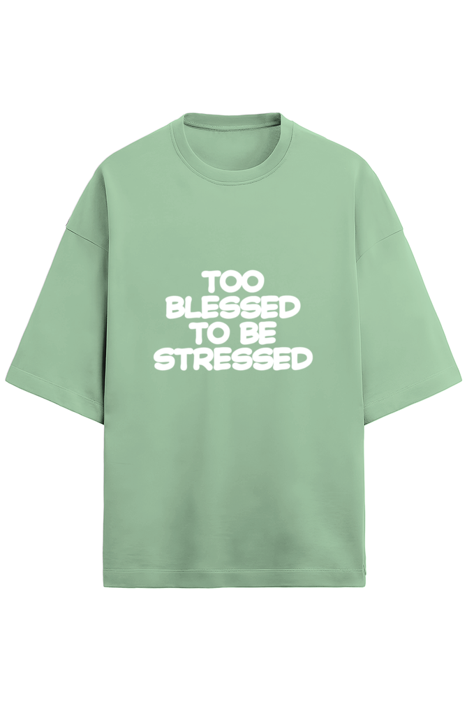 Too blessed to be stressed - Terry - Puff print