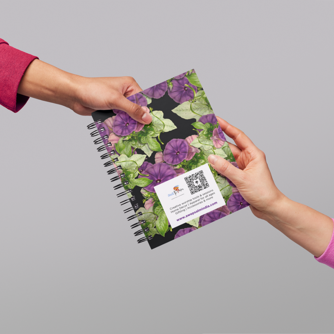 Journal - My walk with Jesus - Purple floral