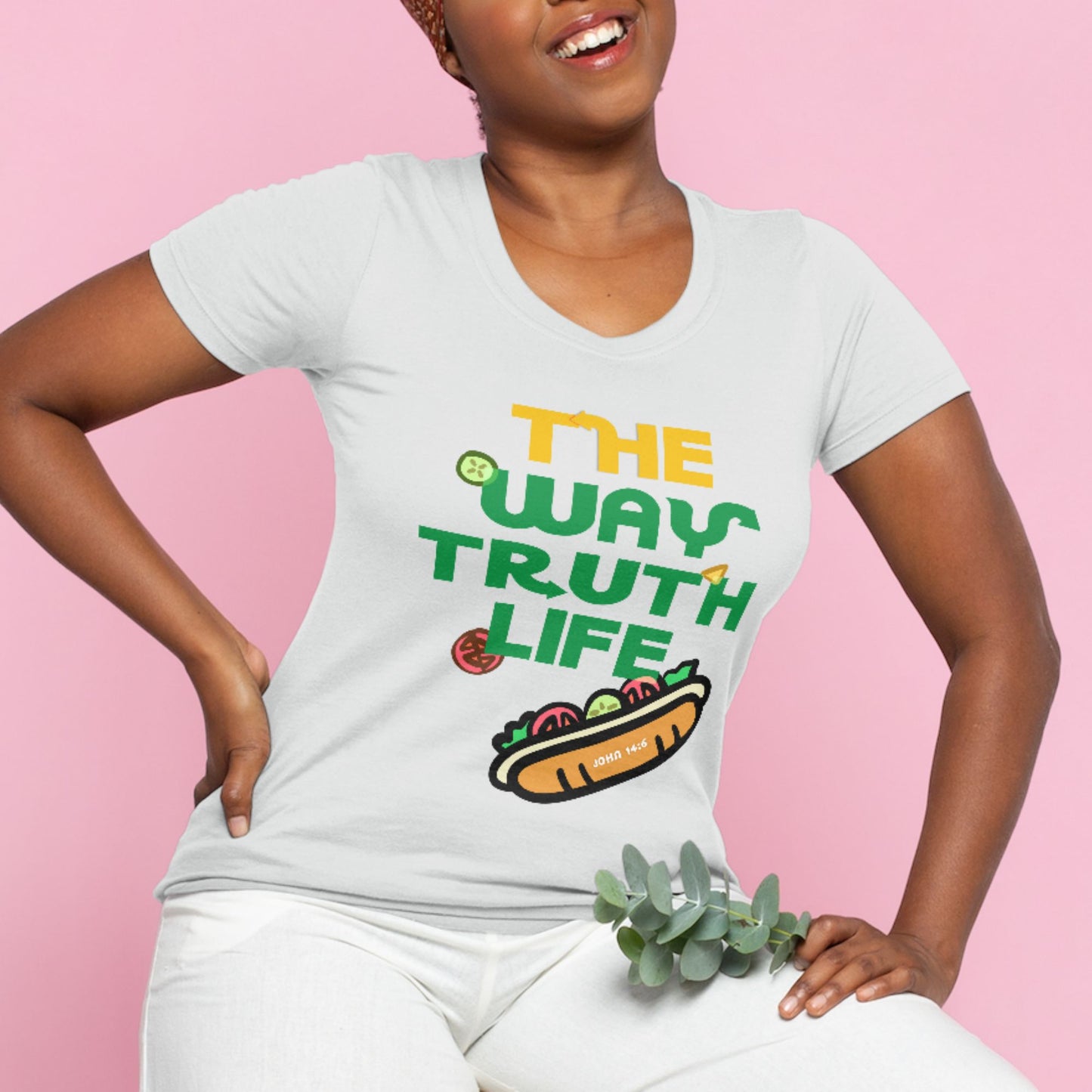 T-shirt - Women - Regular Fit - The Way Truth Life - John 14:6