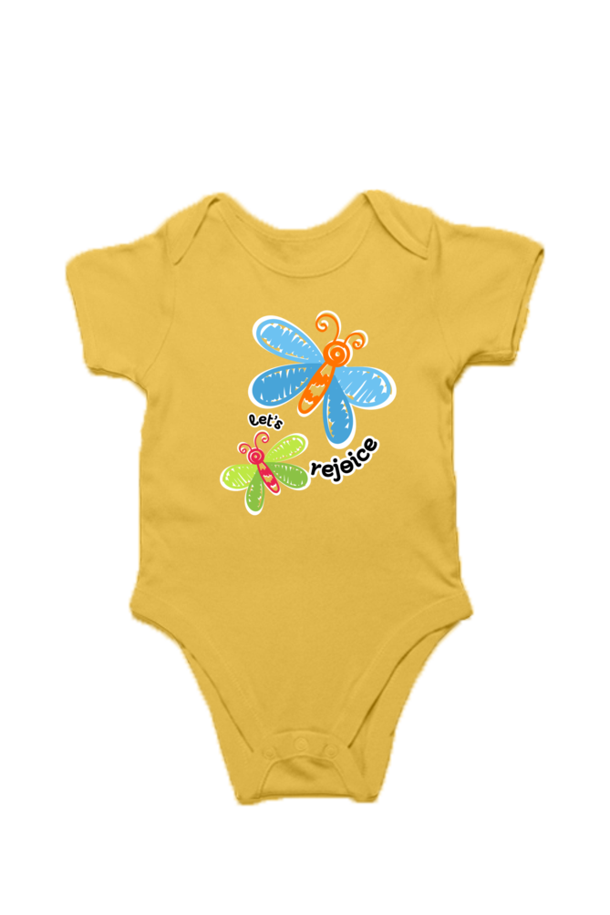 Baby Romper - Let's rejoice - Front print
