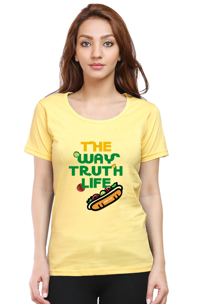 T-shirt - Women - Regular Fit - The Way Truth Life - John 14:6