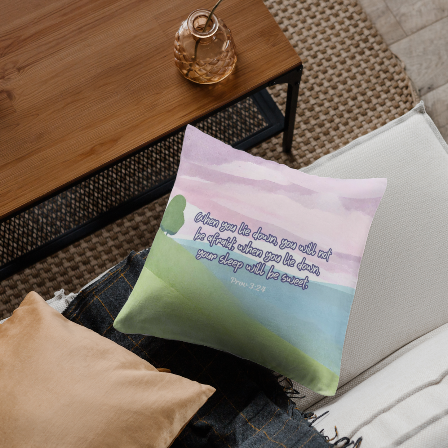 Cushion cover | Prov 3:24 | Your sleep will be sweet