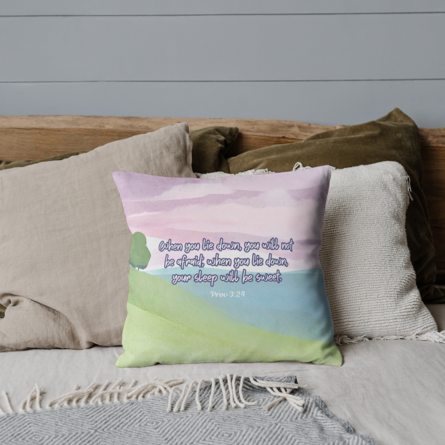 Cushion cover | Prov 3:24 | Your sleep will be sweet