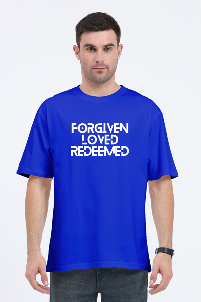 T-shirt - Unisex - Oversized - Forgiven.Loved.Redeemed