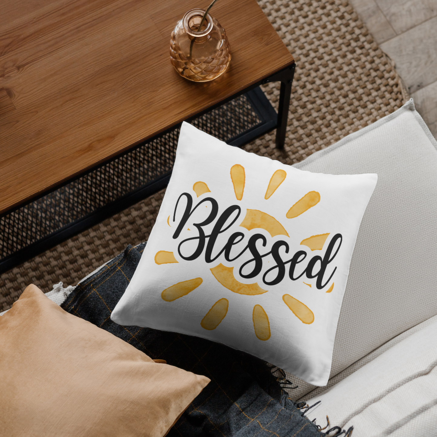 Cushion cover - Blessed - Sunshine- Single
