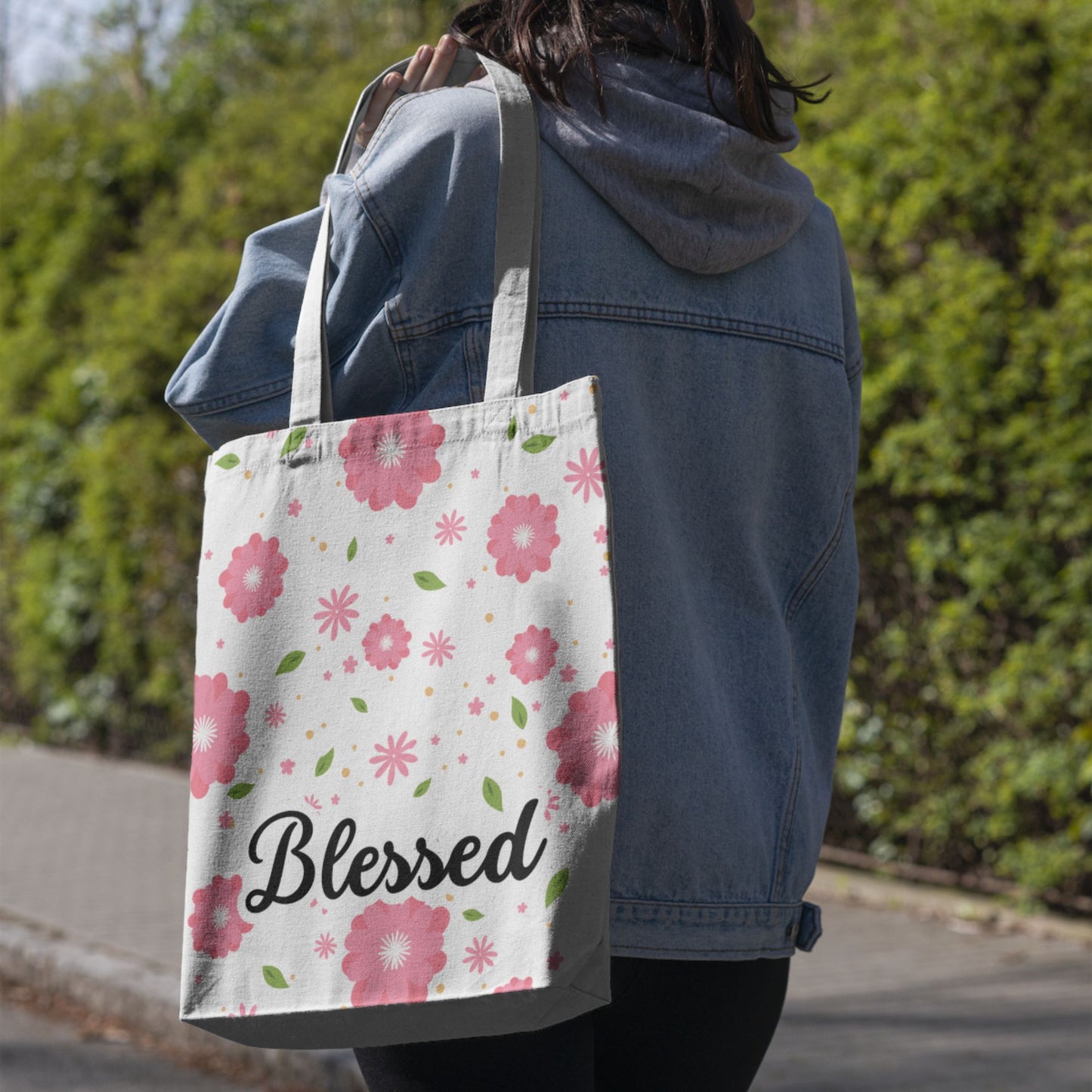 Tote bag - Cherry blossom - Blessed - All Over Print