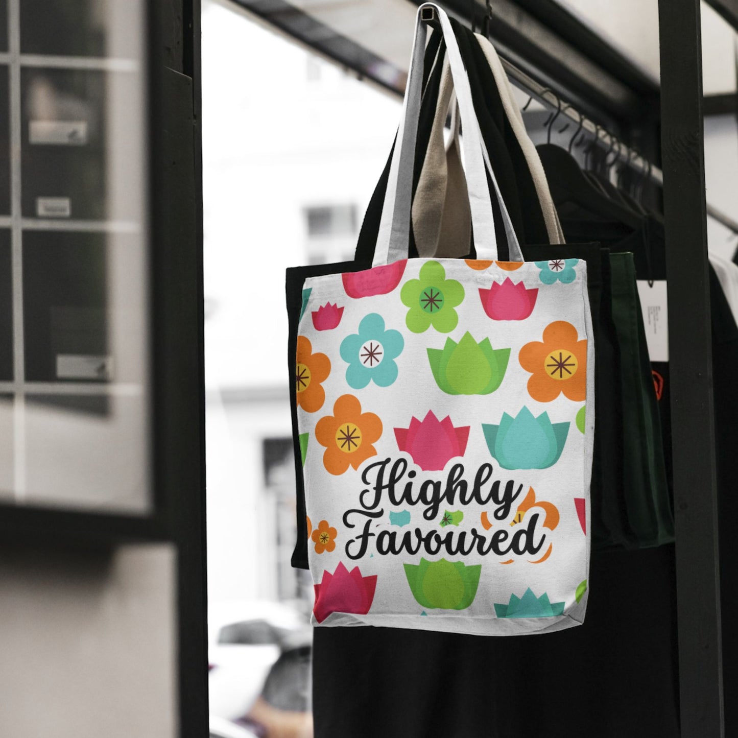 Tote bag - Floral motifs - Highly favoured - All Over Print