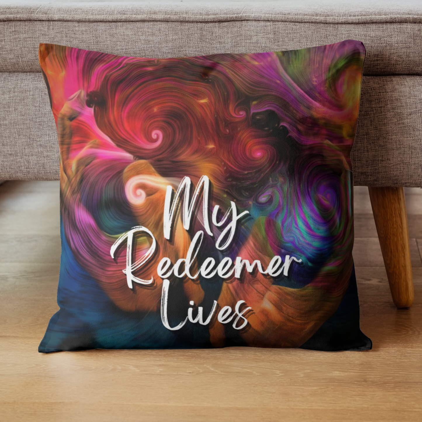 Cushion cover | My Redeemer Lives | Galaxy