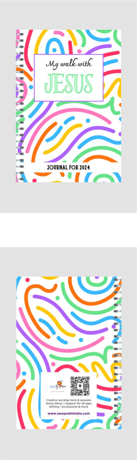 Journal - My walk with Jesus - Doodle pattern