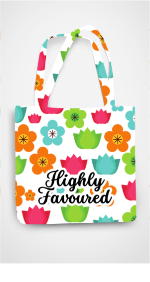 Tote bag - Floral motifs - Highly favoured - All Over Print