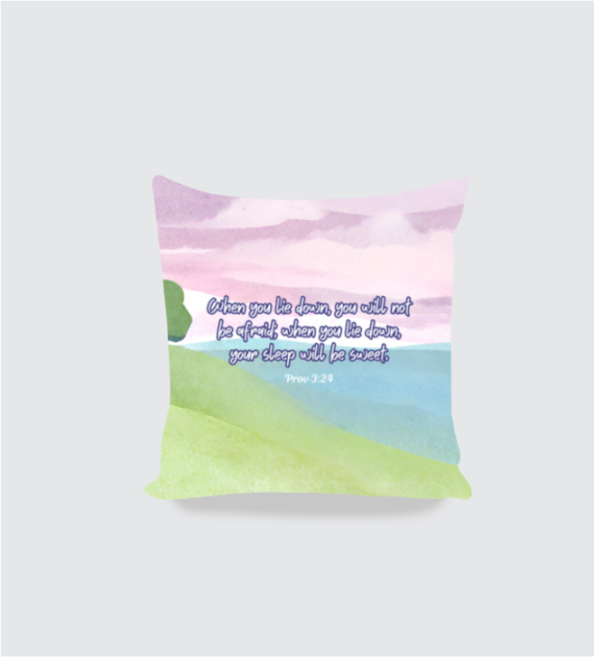 Cushion cover | Prov 3:24 | Your sleep will be sweet