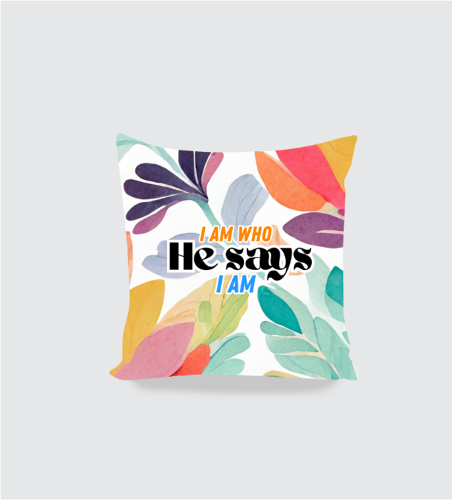 Cushion cover | I am who HE says I am