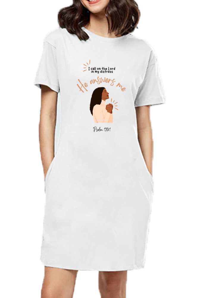 T-shirt Dress - Psalms 120:1