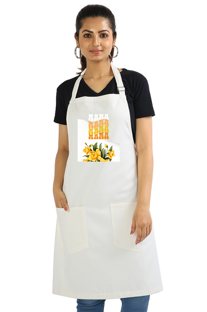 Apron for Mom - Mama - Yellow Floral