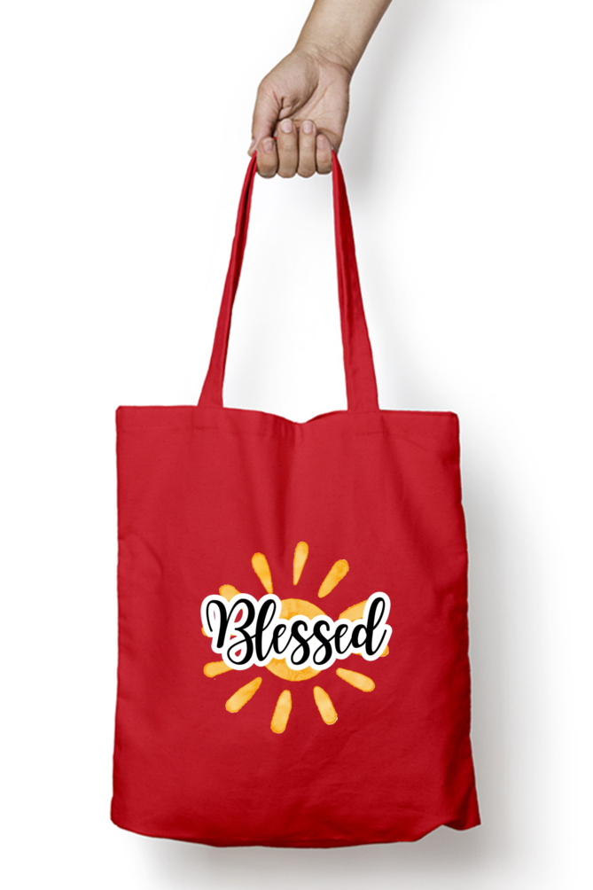 Tote Bag-Blessed-Sunshine-Vinyl print