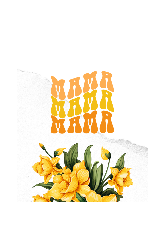 Apron for Mom - Mama - Yellow Floral