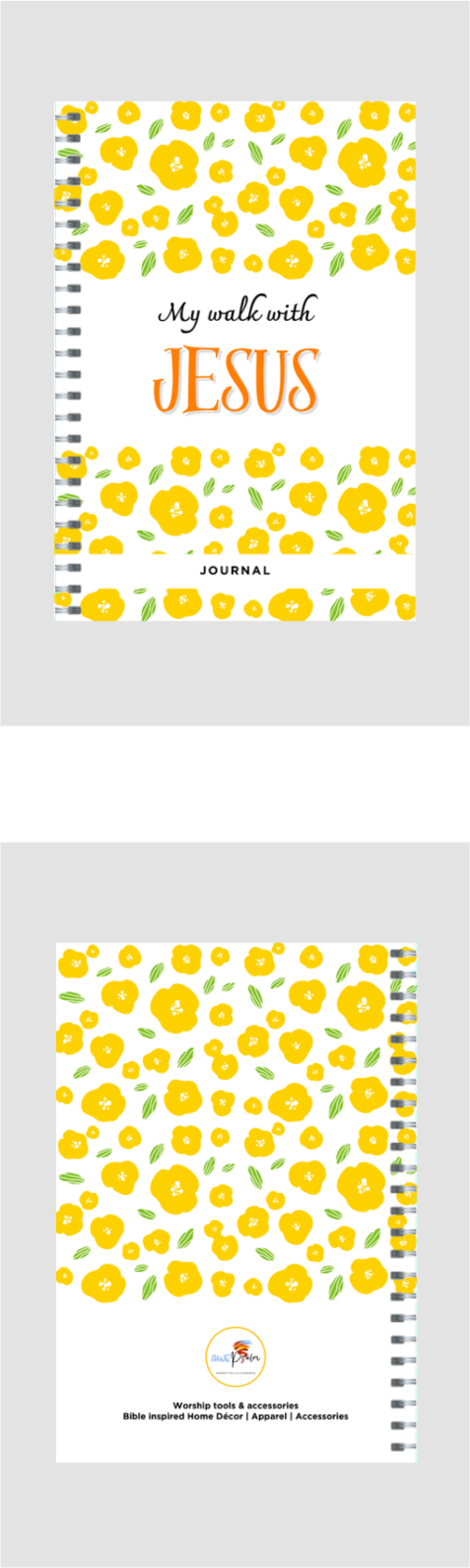 Journal - My walk with Jesus - Yellow Floral