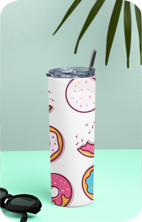 Tumbler Bottle - Doughnuts - Generic