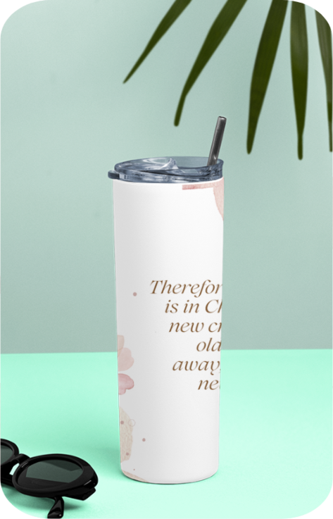 Tumbler Bottle - 2 Cor 5:17 - New Creation