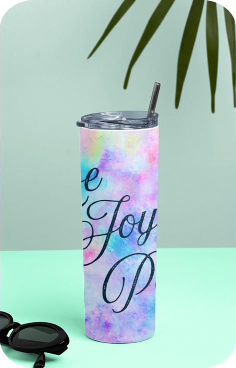 Tumbler Bottle - Love Joy Peace