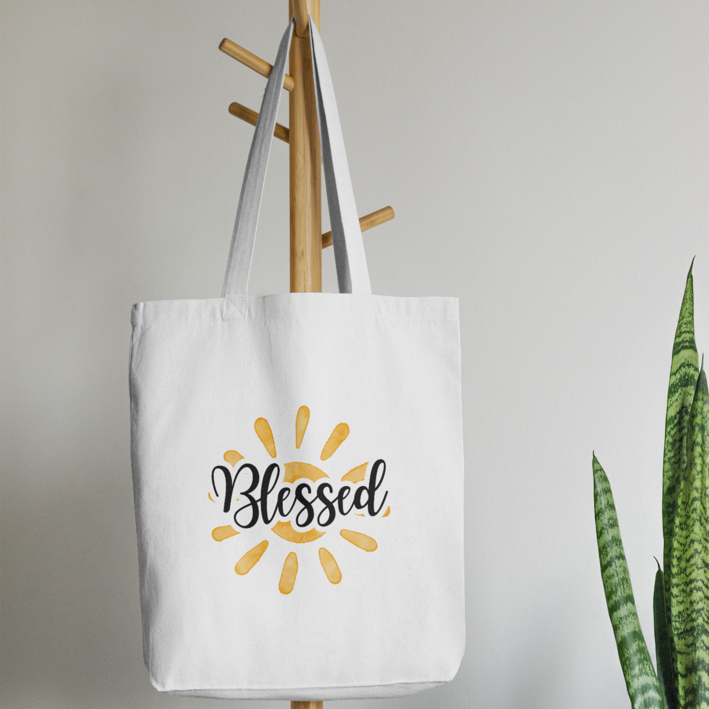 Tote Bag-Blessed-Sunshine-Vinyl print